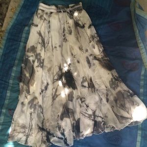 Maxi Length Flowy Skirt